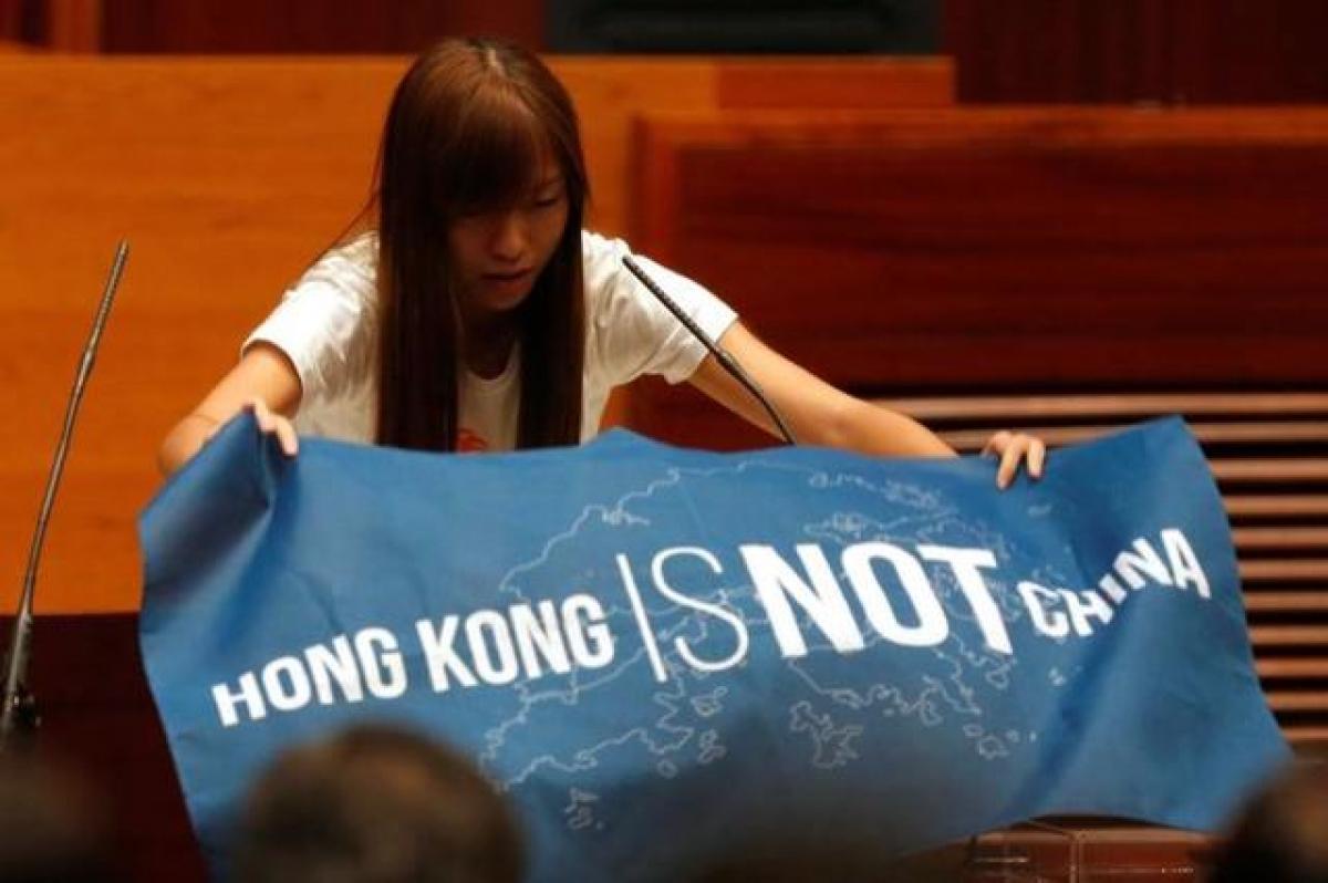 Rebel lawmakers in Hong Kong quote Mahatma Gandhi, challenge China in parliament